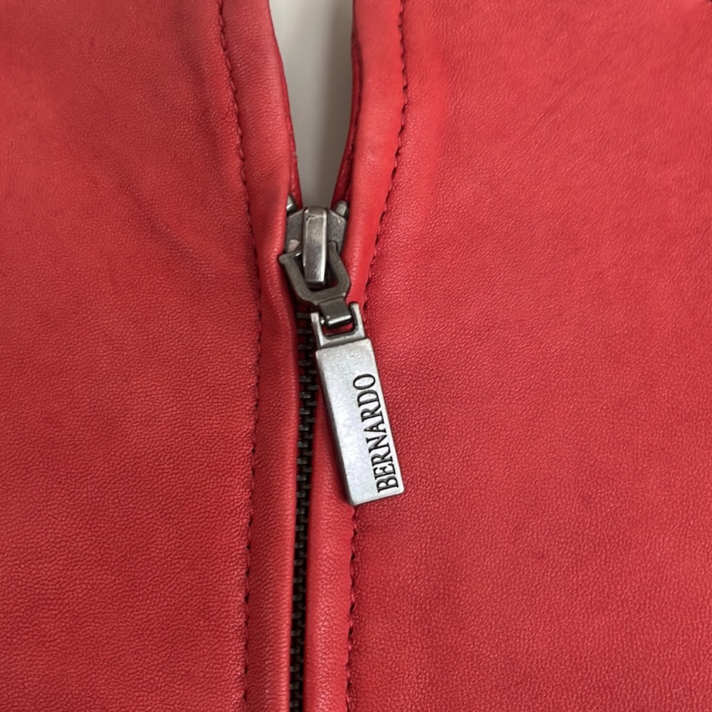 Bernardo Leather Fitted Jacket - image 5